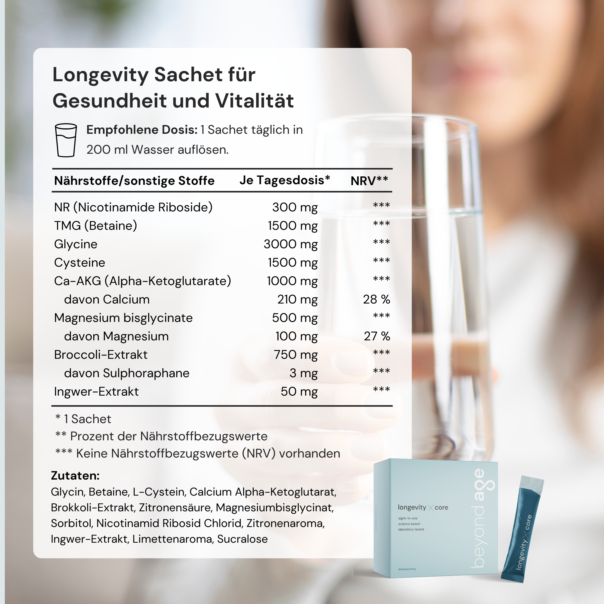 Longevity X Core | Daily Vitality Supplement